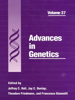 cover image of Advances in Genetics